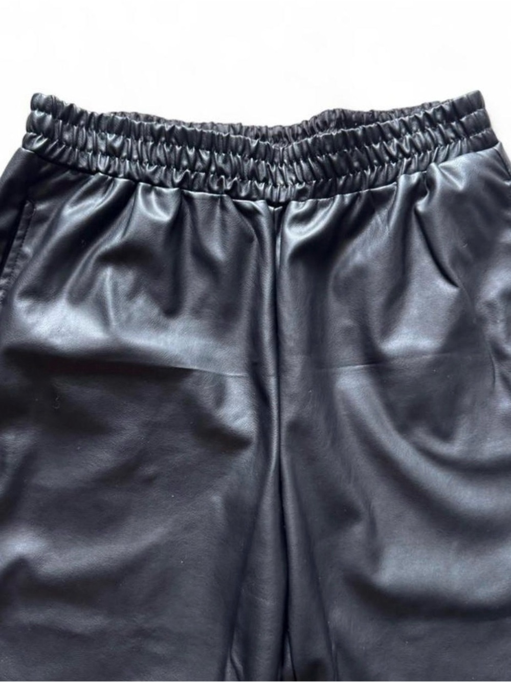 FABLETICS WOMENS SZ L HIGHRISE FAUX LETHER PANTS - Picture 2 of 4